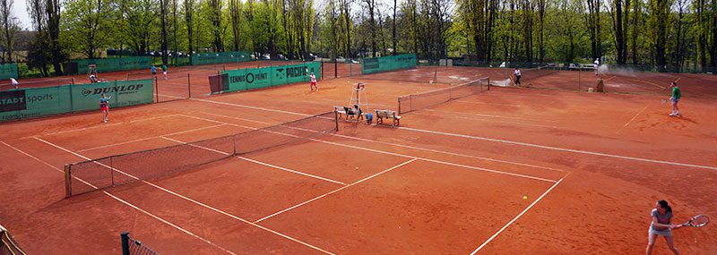 Blick über die Tennisanlage am Columbiadamm