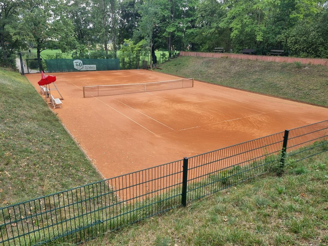 Sandplatz für ein Punktspiel